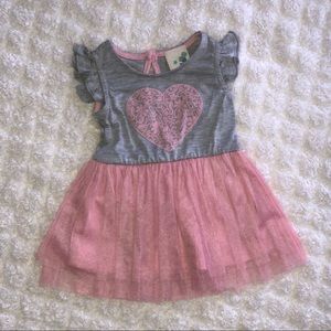 (NWOT) LILY BLEU BABY GIRL HEART TUTU DRESS